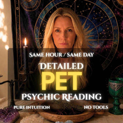 Pet Psychic Reading Same Hour or Same Day